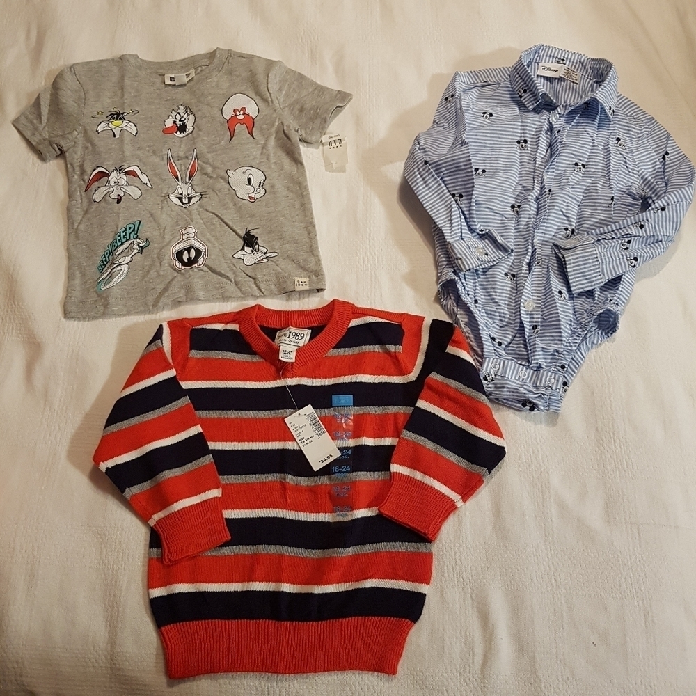 Boys bundle of 18-24 months boys tops